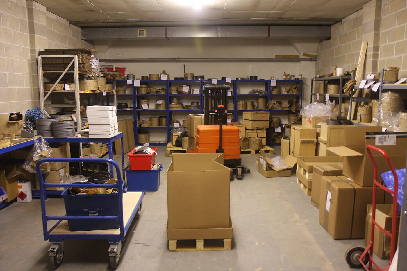 Photo of secure storage room